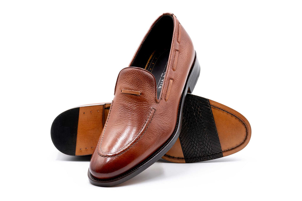 Napoli Venetian Italian Calf Leather - Biscotti