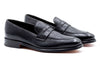 Napoli Italian Calf Leather Penny Loafers - Nero