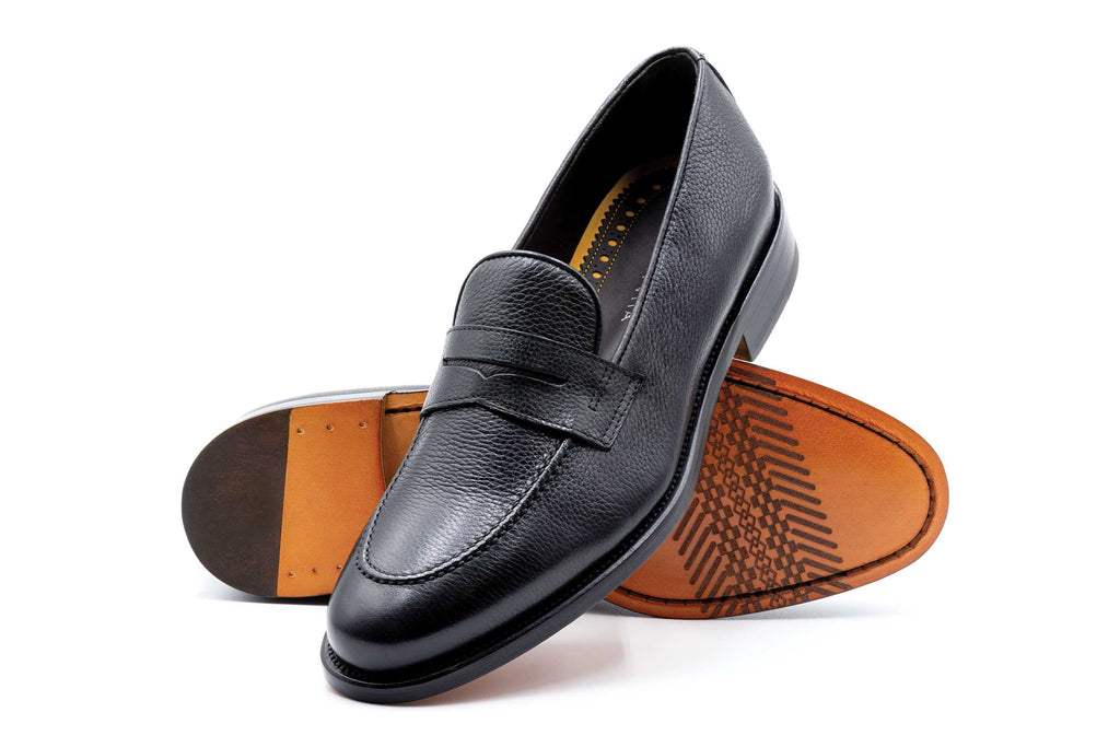 Napoli Penny Italian Calf Leather - Nero