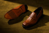 Napoli Italian Calf Leather Penny Loafers - Biscotti