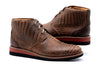 Blue Ridge Crocodile Grain Chukka Boots - Burnt Pecan