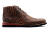 Blue Ridge Crocodile Grain Chukka Boots - Burnt Pecan