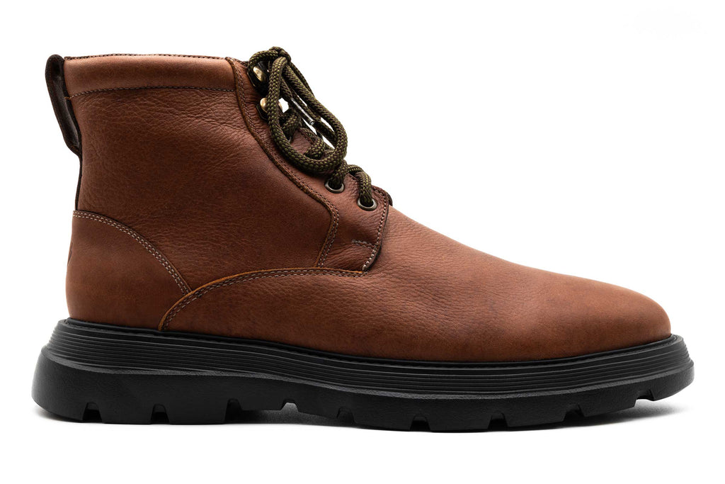 Bad Weather Saddle Leather Boots - Chestnut