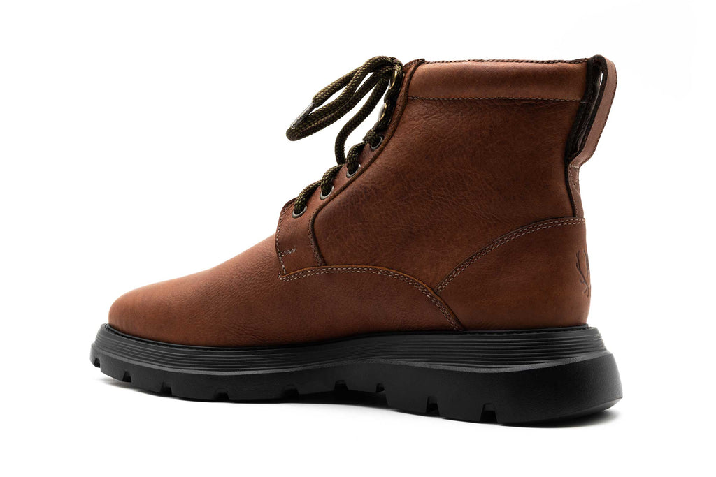 Bad Weather Saddle Leather Boots - Chestnut