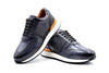 Salerno Italian Calf Leather Sneakers - Fumo