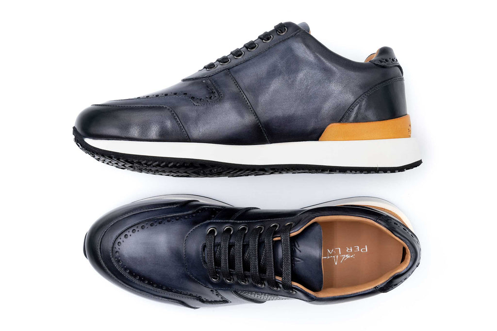 Salerno Sneaker Italian Calf Leather - Fumo