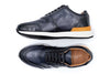 Salerno Italian Calf Leather Sneakers - Fumo