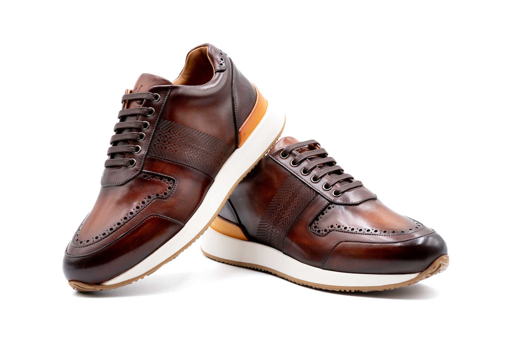 Salerno Sneaker Italian Calf Leather - Cuoio