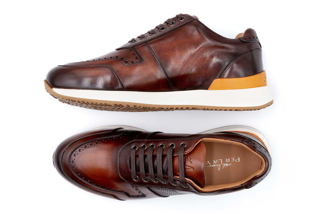 Salerno Sneaker Italian Calf Leather - Cuoio