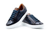 Positano Italian Saddle Leather Sneakers - Marinho