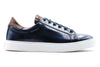 Positano Italian Saddle Leather Sneakers - Marinho