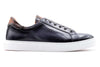 Positano Italian Saddle Leather Sneakers - Fumo