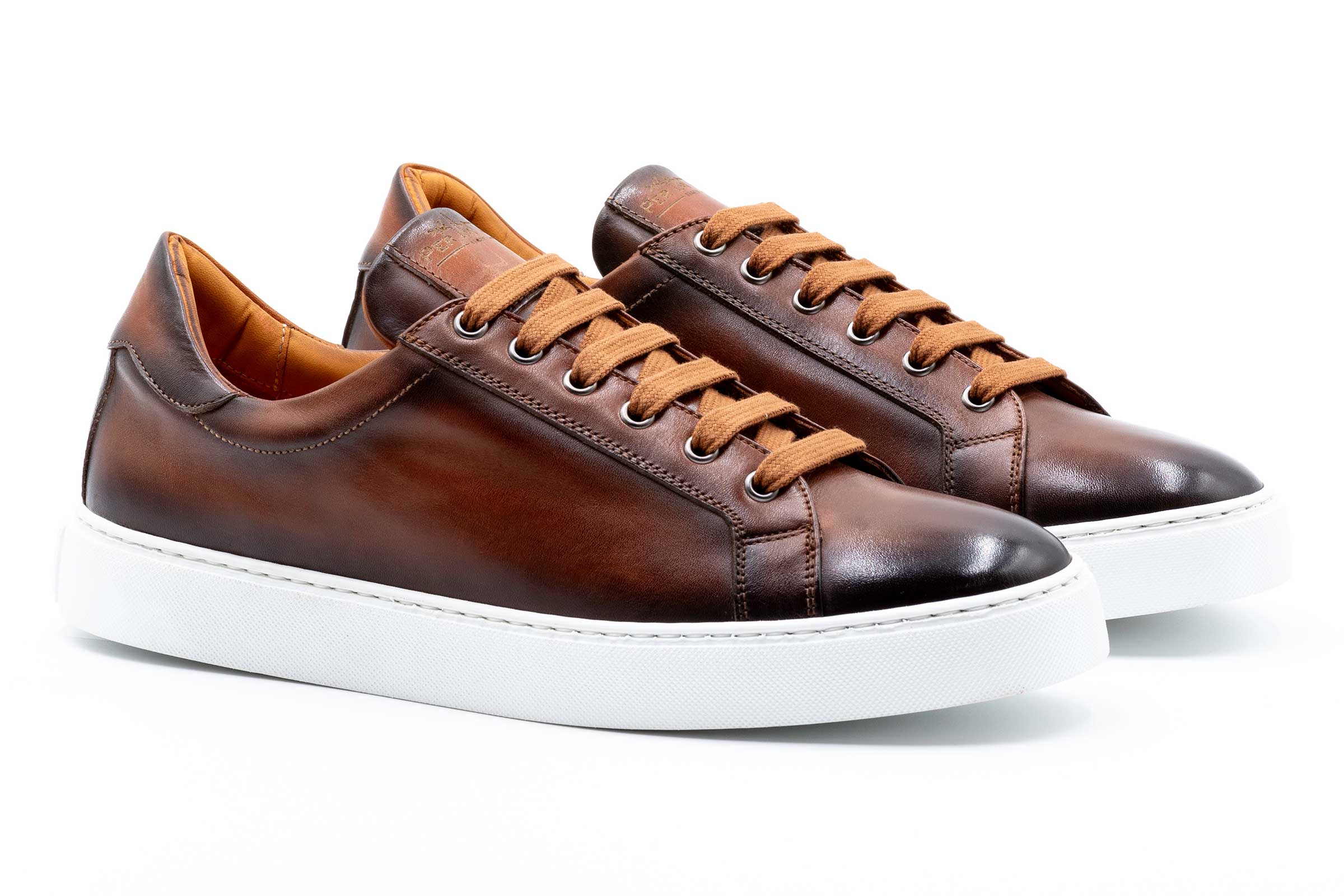 Positano Plain Toe Italian Saddle Leather - Whisky