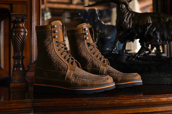Laverack American Bison Field Boots - Burnt Pecan