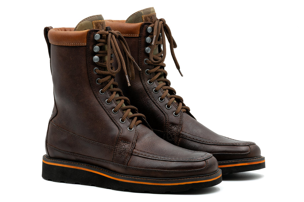 Laverack Oiled Saddle Leather Field Boots - Walnut