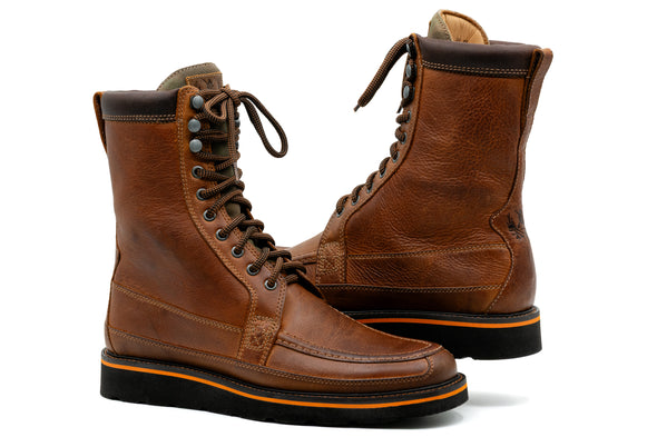 Laverack Oiled Saddle Leather Field Boots - Chestnut