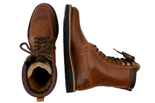 Laverack Oiled Saddle Leather Field Boots - Chestnut