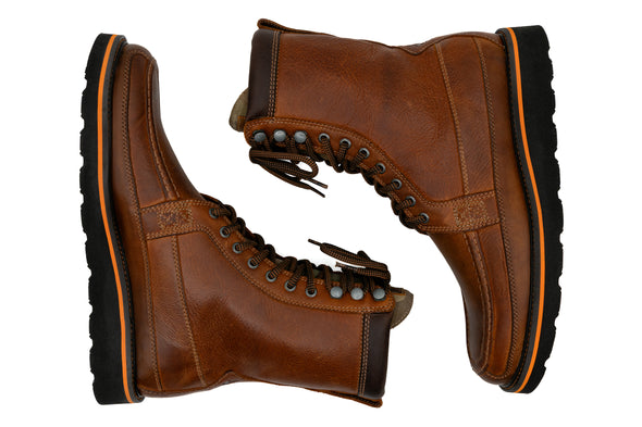Laverack Oiled Saddle Leather Field Boots - Chestnut