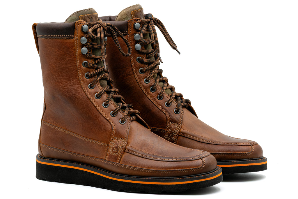 Laverack Oiled Saddle Leather Field Boots - Chestnut | Martin Dingman