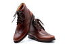 Old Row Oiled Saddle Leather Wingtip Boots - Cigar