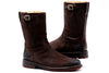 Hunter Suede Roper Boots - Chocolate