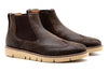 Piney Creek Suede Chelsea Wingtip Boots - Blackened Truffle