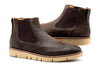 Piney Creek Suede Chelsea Wingtip Boots - Blackened Truffle