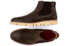 Piney Creek Suede Chelsea Wingtip Boots - Blackened Truffle