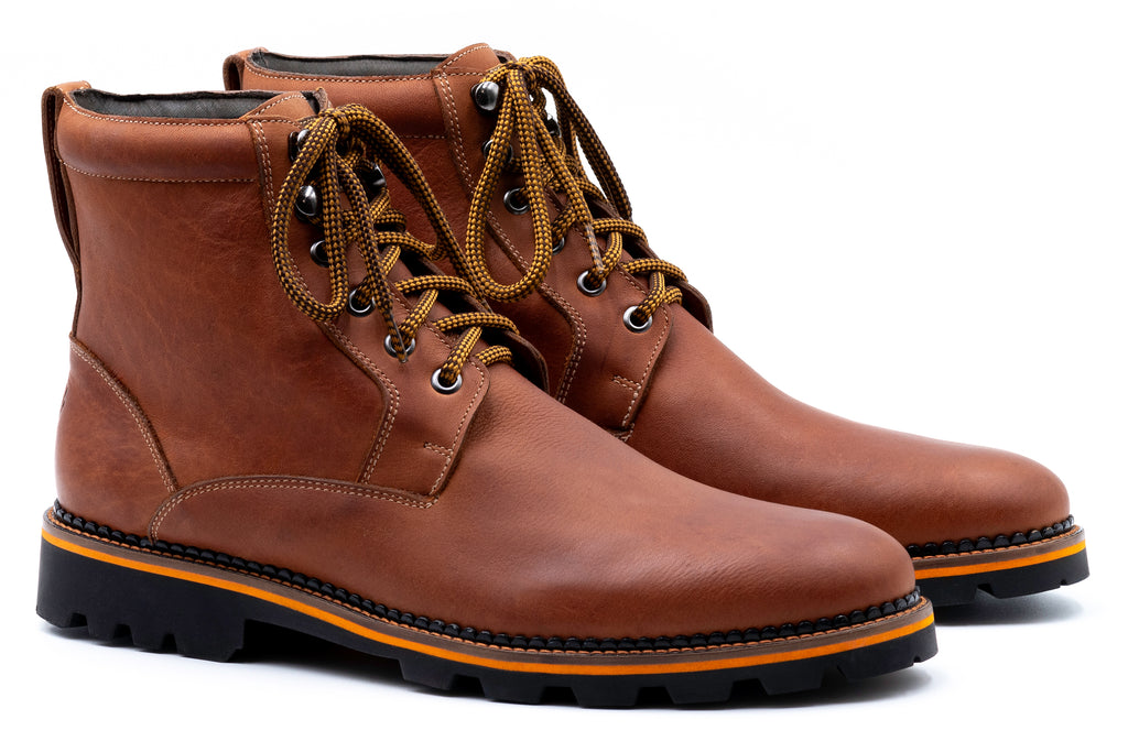 Bad Weather Oiled Saddle Leather Boots - Chestnut