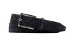 Nubuck American Alligator Leather Belt - Black