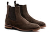 Tuscan Italian Suede Chelsea Boots - Espresso
