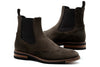 Tuscan Italian Suede Chelsea Boots - Espresso
