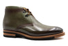 Tuscan Hand Finished Italian Calf Leather Chukka Boots - Black Forest