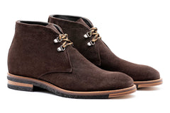 Tuscan Italian Suede Chukka Boots - Espresso