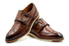 Tuscan Italian Calf Leather Double Monk - Sienna