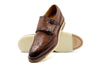 Tuscan Italian Calf Leather Double Monk - Sienna
