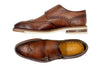 Tuscan Italian Calf Leather Double Monk - Sienna