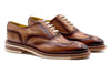 Tuscan Italian Saddle Leather Wingtip - Biscotti