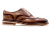 Tuscan Italian Saddle Leather Wingtip - Biscotti