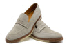 Tuscan Italian Suede Penny Loafers - Sabbia