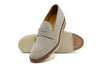 Tuscan Italian Suede Penny Loafers - Sabbia