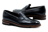 Tuscan Italian Saddle Leather Penny - Black