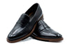 Tuscan Italian Saddle Leather Penny - Black