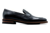 Tuscan Italian Saddle Leather Penny - Black