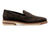 Tuscan Italian Suede Penny Loafer - Walnut