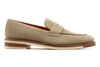 Tuscan Italian Suede Penny Loafer - Bone