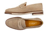 Tuscan Italian Suede Penny Loafer - Bone
