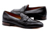 Bologna Italian Deerskin Penny Loafers- Walnut
