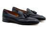 Bologna Italian Deerskin Leather Tassel - Black