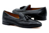 Bologna Italian Deerskin Leather Tassel - Black